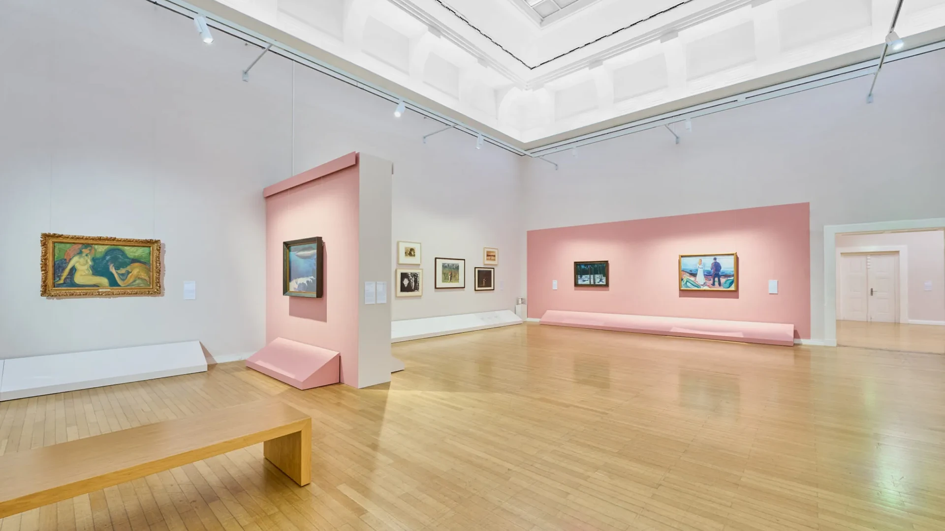 Raumansicht der Ausstellung ‚Edvard Munch. Angst‘ in den Kunstsammlungen am Theaterplatz in Chemnitz, Studio Neue Museen