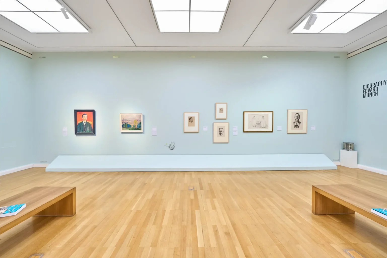 Raumansicht der Ausstellung ‚Edvard Munch. Angst‘ in den Kunstsammlungen am Theaterplatz in Chemnitz, Studio Neue Museen