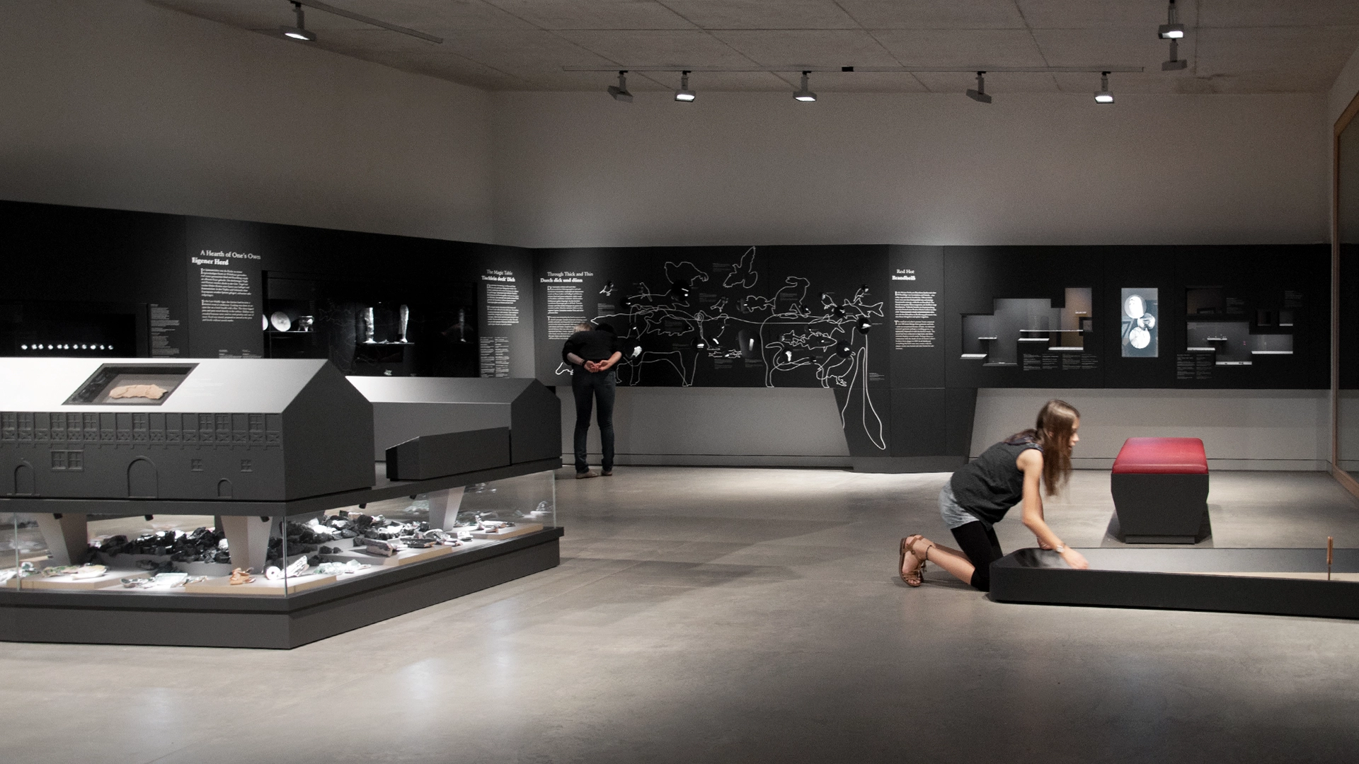 Raumansicht der Ausstellung ‚Ich bin ein Mansfeldisch Kind‘ in Luthers Elternhaus in Mansfeld, Studio Neue Museen