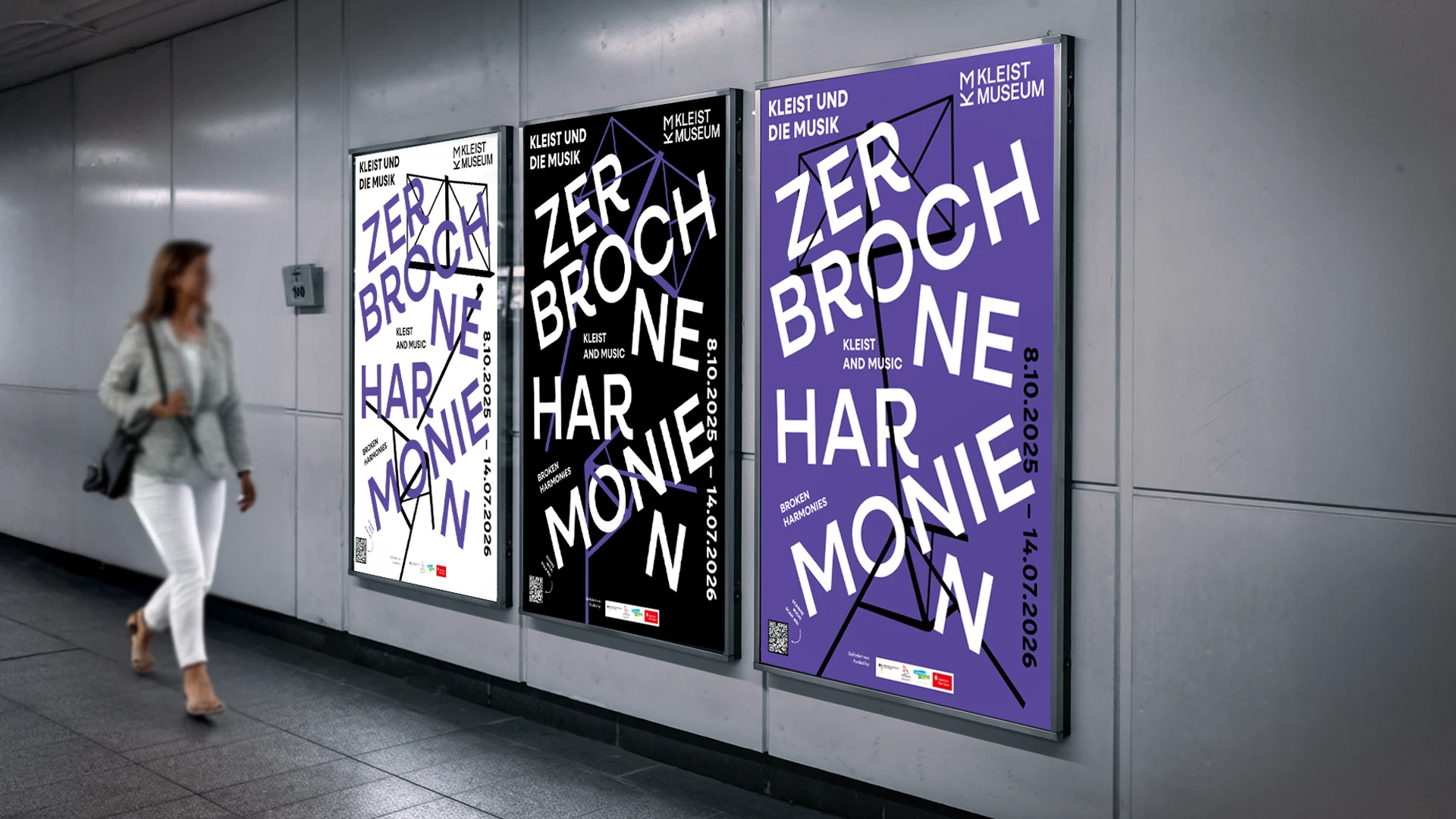 Raumansicht der Ausstellung ‚Zerbrochne Harmonien. Kleist und die Musik‘ im Kleist-Museum in Frankfurt (Oder), Studio Neue Museen